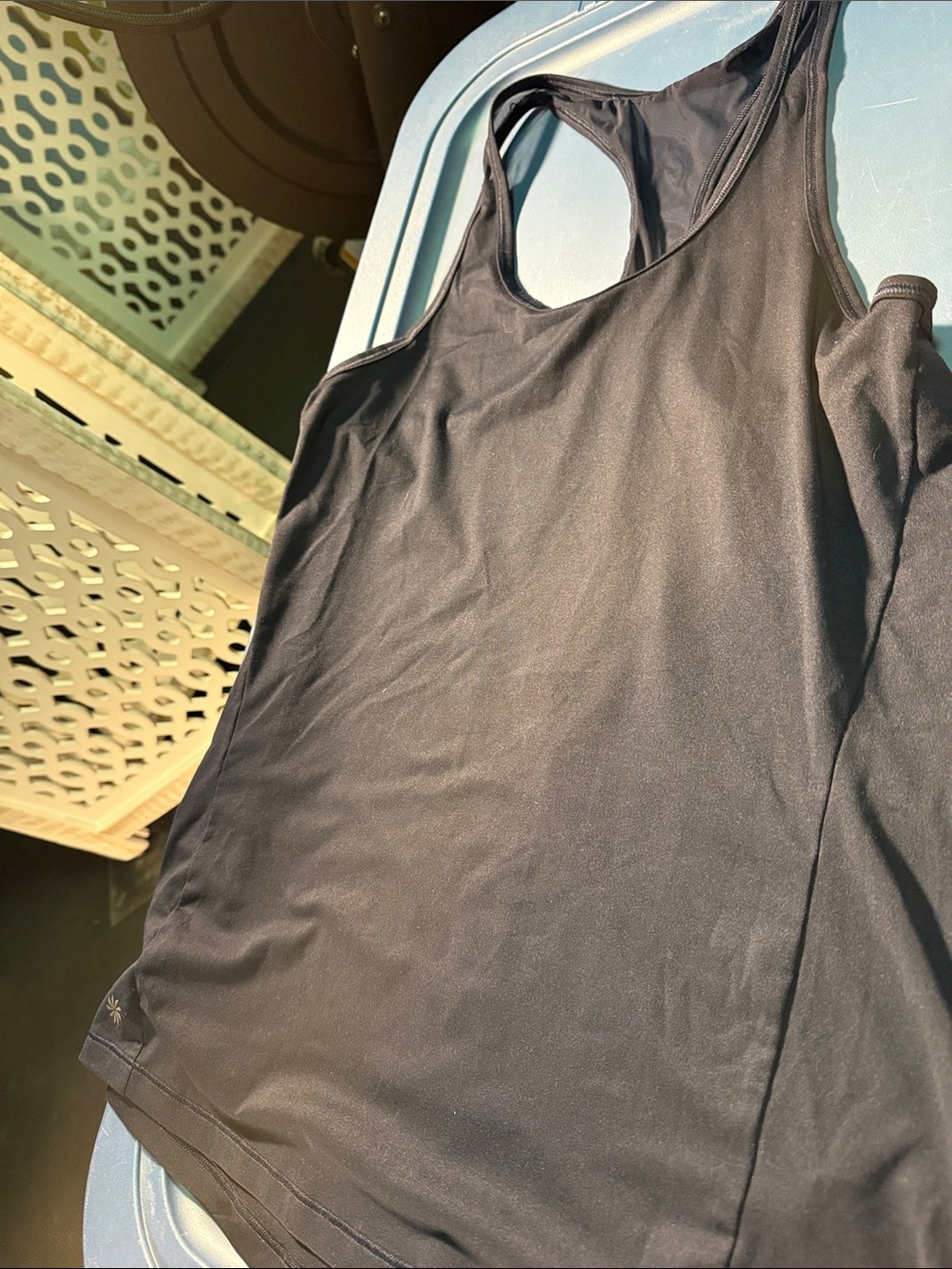 Athleta Black Racerback Athletic Tank
